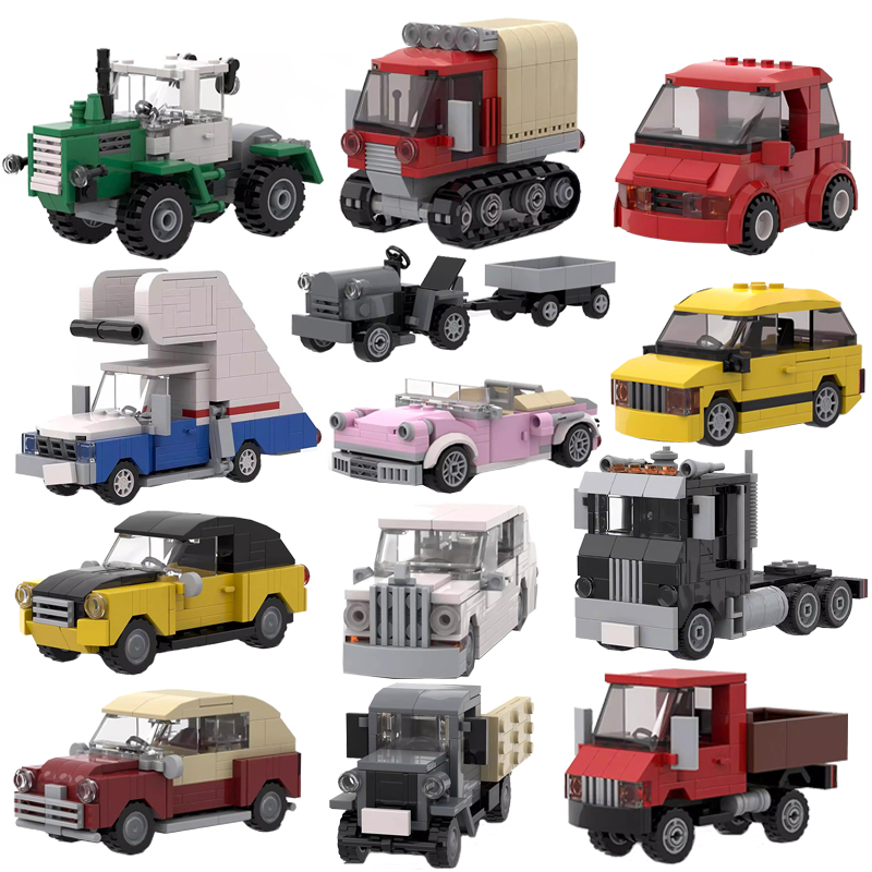 Lego Set Creator - MOC City Mini Auto Traktor Schneemobil