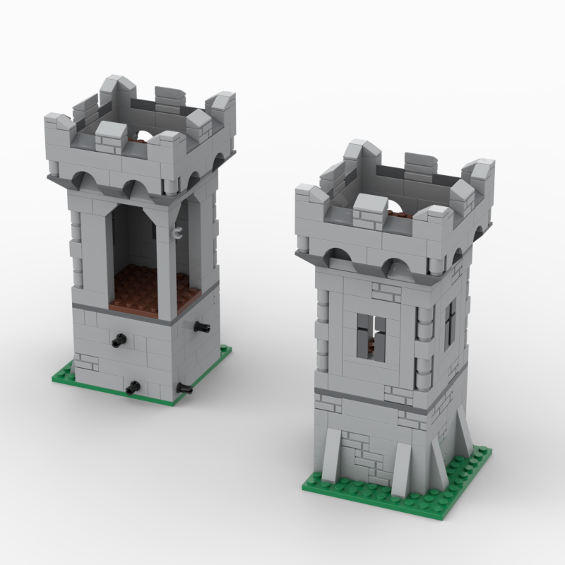 Lego Set Creator - MOC-Bausteine-Spielzeugserie – Modell-Set mit mittelalterlichen City