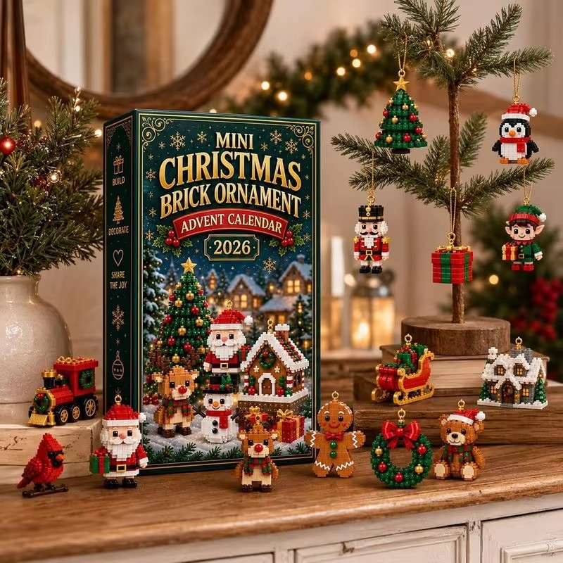 Building Block Mini - 2026 Heißer Verkauf Mini Weihnachts-Baustein-Adventskalender 24-Tage-Countdown