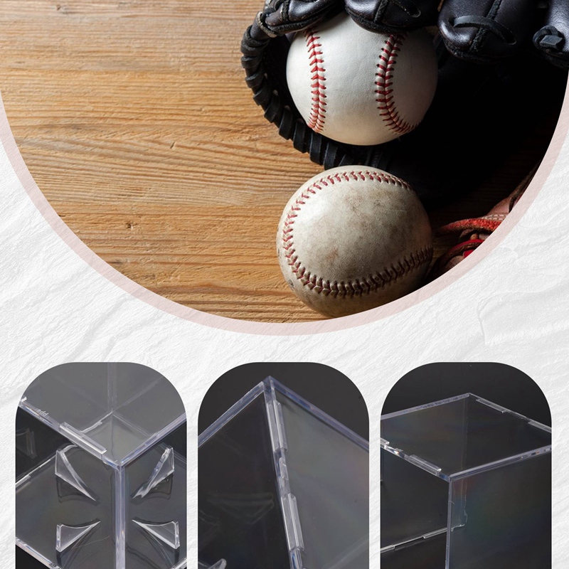 4-teilige Baseball-Vitrine, UV – Display Case Acrylic Bewertung und Preis