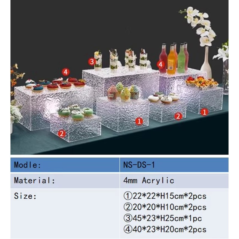 Transparente Acryl-Box Transpa – Display Risers Set Bewertung und Preis
